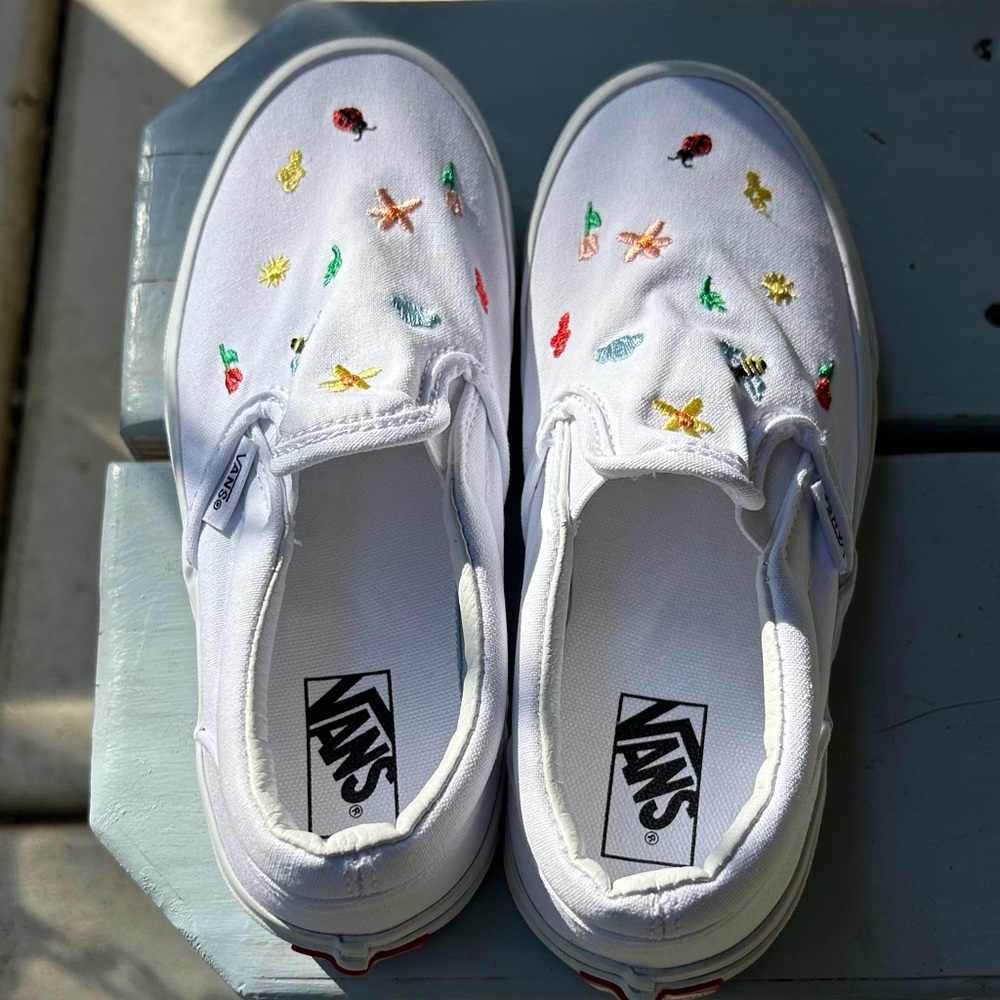 Vans Kids’ Slip-On Garden Party Shoes Size 2.5 - Picture 2 of 8